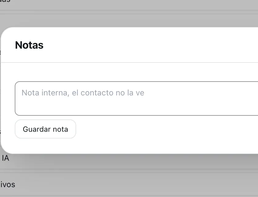 Pantalla «Bandeja de entrada». Señalado con el número 4: la caja de la nota.