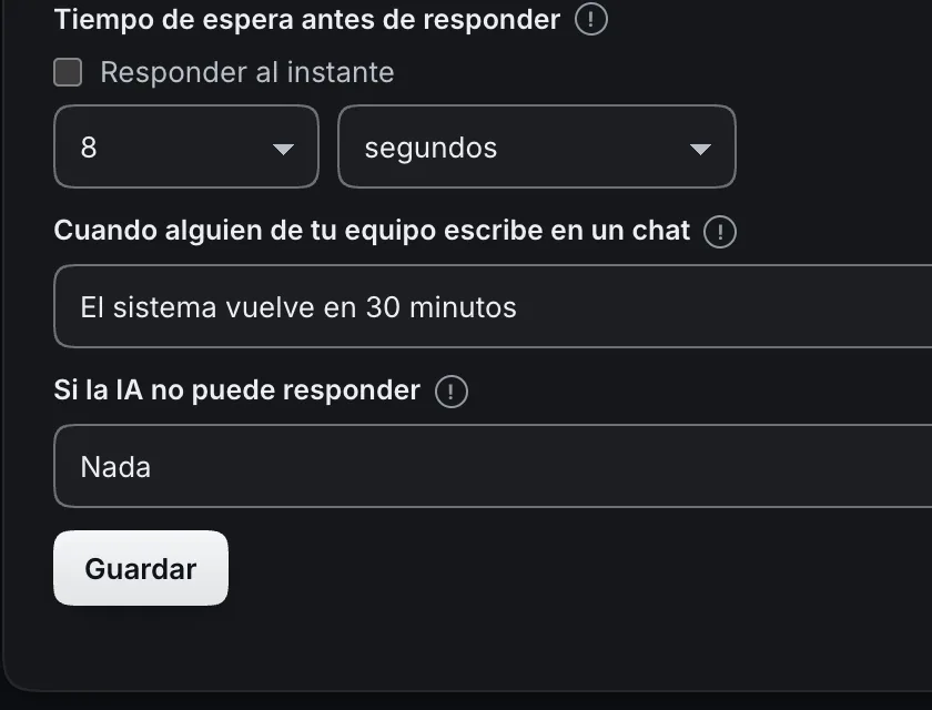 Pantalla «Configuración → Punto de partida». Señalado con el número 5: el flujo de respaldo.