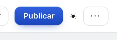 Pantalla «Editor de flujos». Señalado con el número 4: el botón «Publicar».