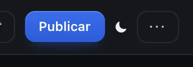 Pantalla «Editor de flujos». Señalado con el número 4: el botón «Publicar».