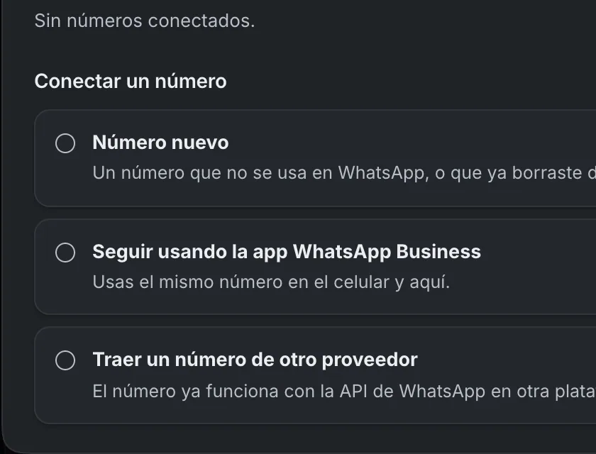 Ventana «WhatsApp». Señalado con el número 2: la opción de seguir usando la app.