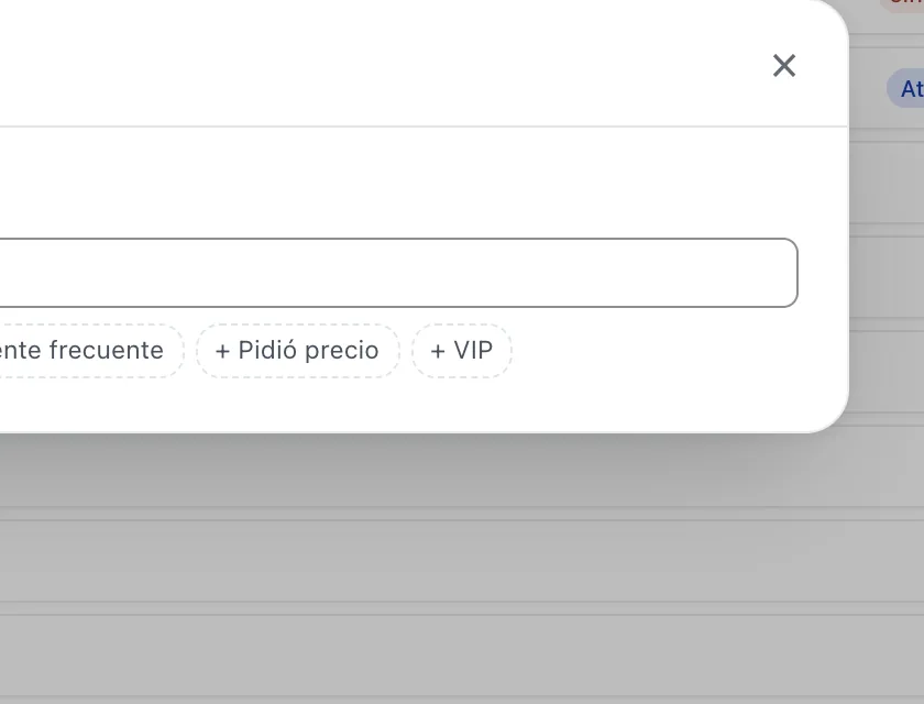 Pantalla «Bandeja de entrada». Señalado con el número 4: la etiqueta «VIP».