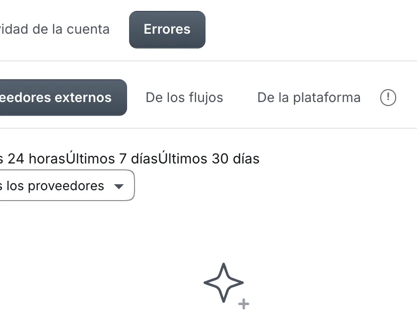 Pantalla «Configuración → Registro de eventos». Señalado con el número 6: el botón «Últimos 30 días».